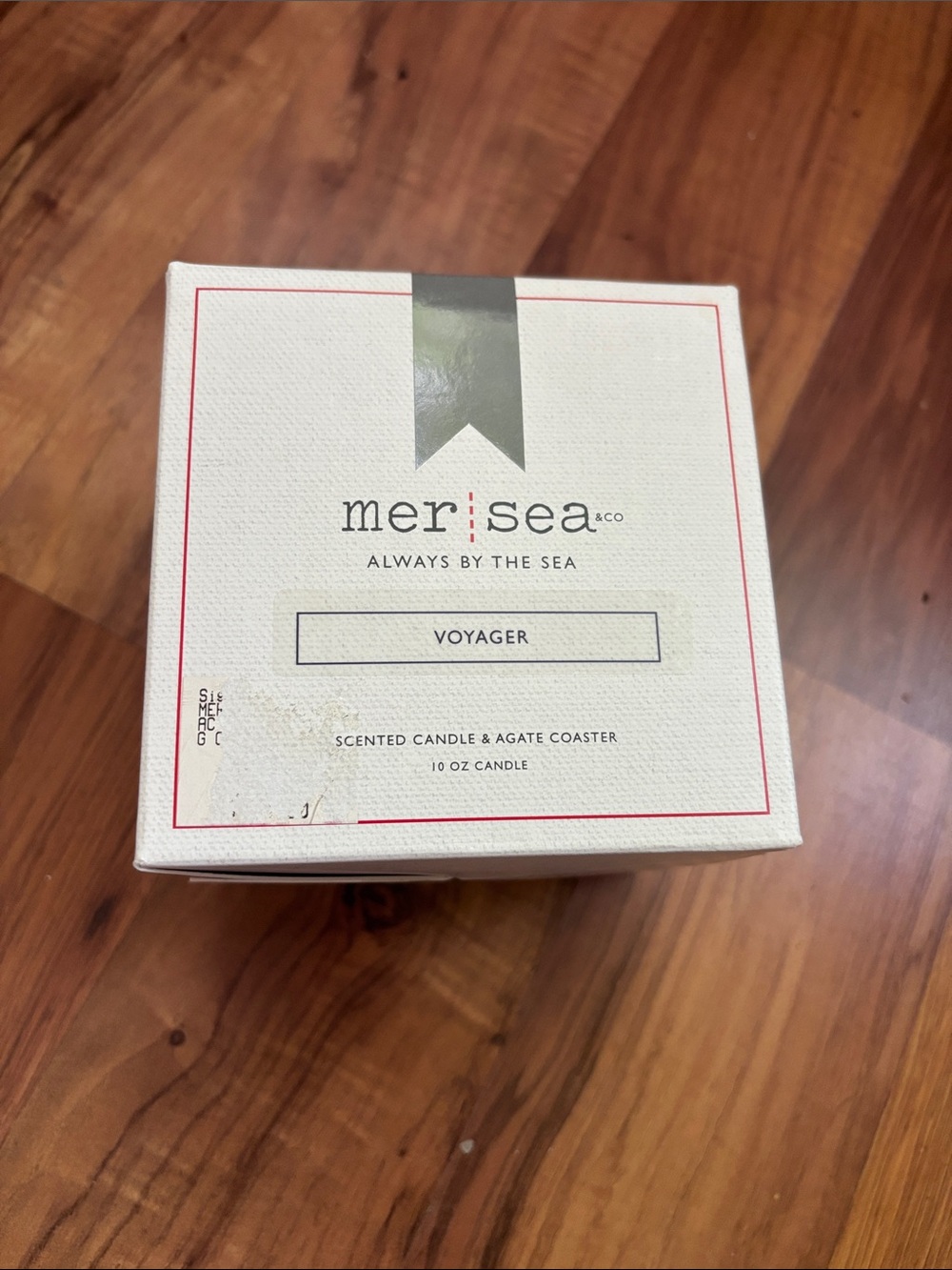 NEW Mer Sea & Co 10 oz Scented Candle + Agate Coaster l Voyager